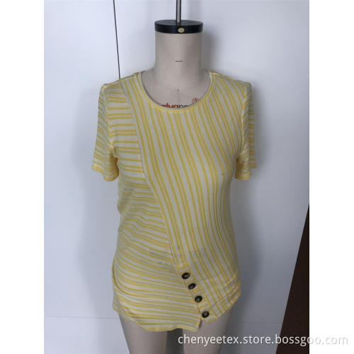 Twill stitching a short-sleeved dress